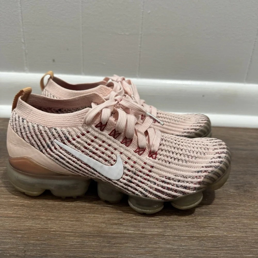 Nike Air Vapormax Flyknit 3.0 Sunset Tint Pink Women's Sz 7 READ AJ6910-602